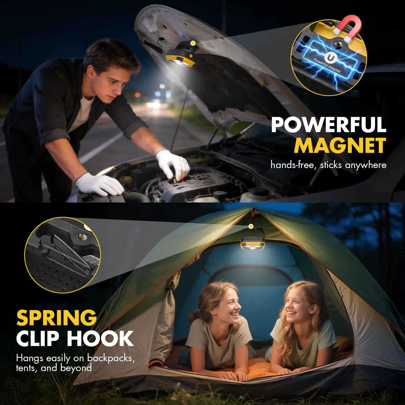 3COB Magnetic Work Light