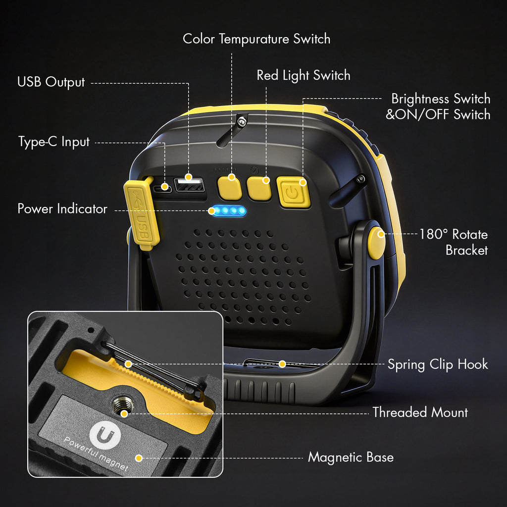 136-LED Magnetic Work Light