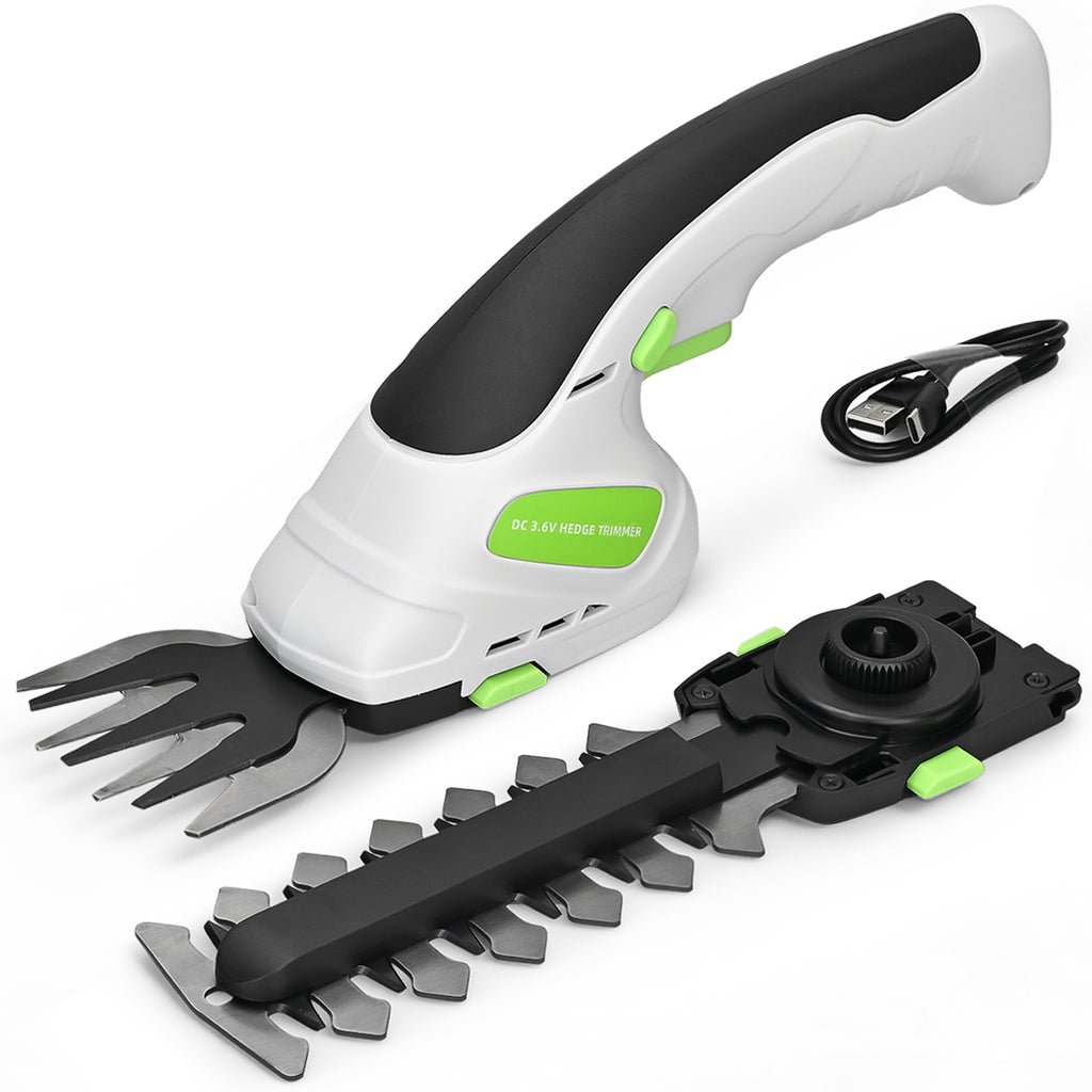 2-in-1 3.6V Cordless Hedge Trimmer
